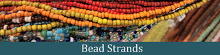 Colorful bead strands.