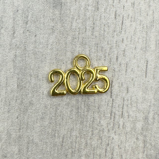 gold 2025 charm