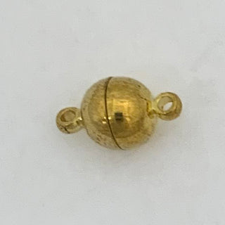 Magnet clasp 8mm Round, gold.