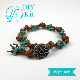 What Knot Bracelet Kit - Turquoise & Brown