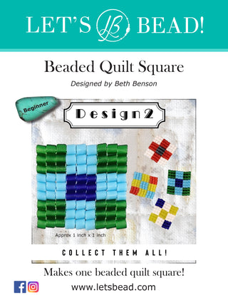 Cover of beaded quilt square kit, design 2.