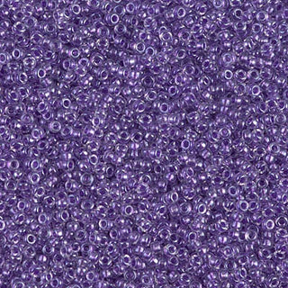 15/0 Sparkle Purple Lined Crystal Miyuki Seed Beads.