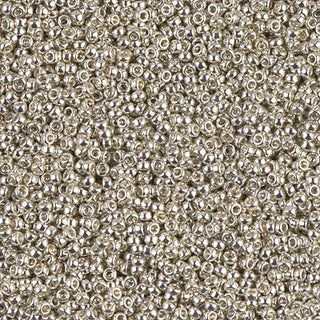 15/0 Galvanized Silver Seed Beads.