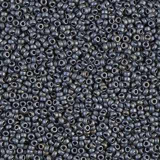 15/0 Matte Metallic Silver Gray Seed Beads.