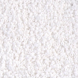 15/0 White Miyuki Seed Beads.