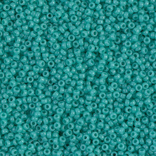 15/0 Opaque Turquoise Green Miyuki Seed Beads.