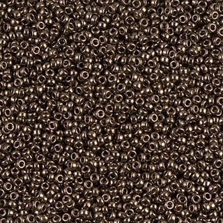 15/0 Metallic Dark Bronze Seed Beads.