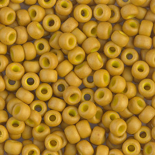 6/0 Matte Op Mustard Miyuki Seed Bead 6-1233 20g