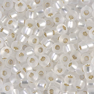 6/0 Matte S/L Crystal Seed Bead 6-1F 20g