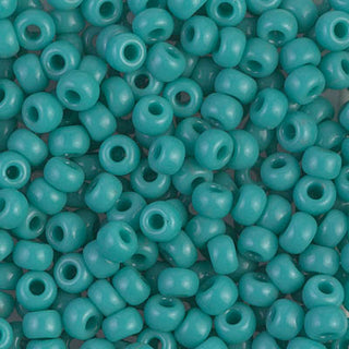 6/0 Op Turquoise Green Seed Bead 6-412 20g