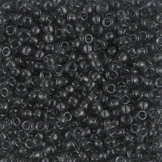 8/0 Transparent Gray Miyuki Seed Beads.