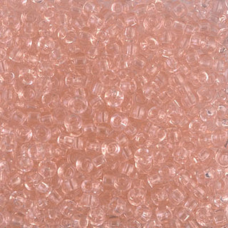 8/0 Transparent Light Tea Rose Miyuki Seed Beads.
