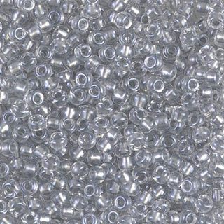8/0 Sparkle Pewter Lined Crystal Seed Beads.