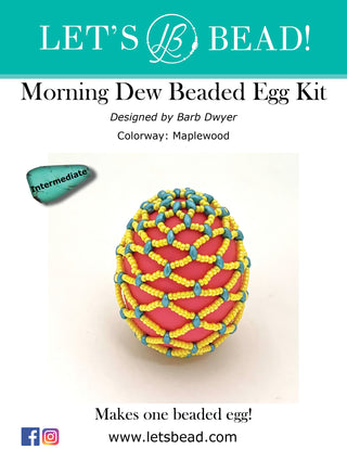Morning Dew Beaded Egg Kit - Maplewood