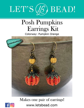 Posh Pumpkins Earrings Kit - Pumpkin Orange
