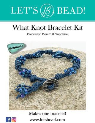 What Knot Bracelet Kit - Denim & Sapphire