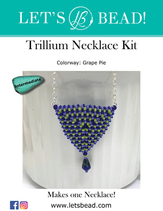 Trillium Necklace Kit - Grape Pie