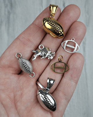 Buffalo Football NFL Charms on a hand