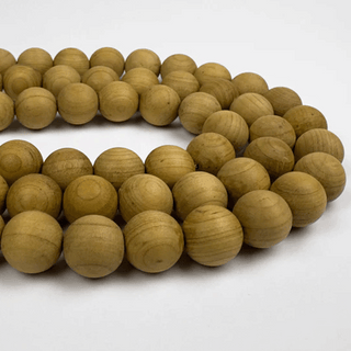 12mm light brown colored Sandalwood Beads