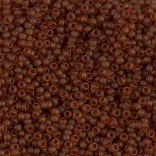 11/0 Matte Transparent Dark Topaz Miyuki Seed Bead 11-134F 10g