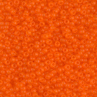 11/0 Matte Transparent Orange Miyuki Seed Bead 11-138F 10g