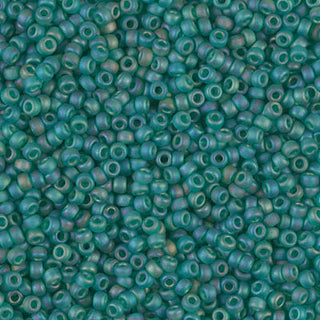 11/0 Matte Transparent Emerald AB Miyuki Seed Bead 11-147FR 10g