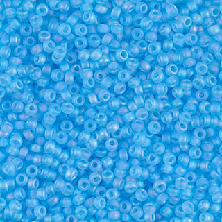 11/0 Matte Transparent Aqua AB Miyuki Seed Bead 11-148FR 10g