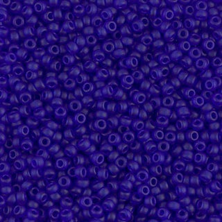 11/0 Matte Transparent Cobalt Miyuki Seed Bead 11-151F 10g
