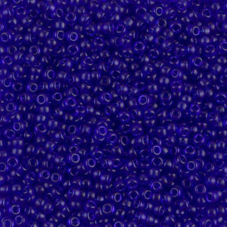 11/0 Semi-Frosted Transparent Cobalt Miyuki Seed Bead 11-151SF 10g