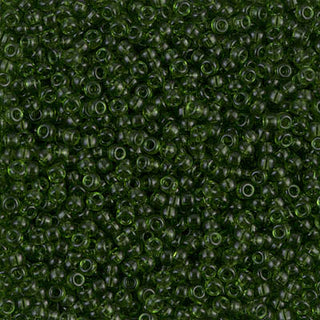 11/0 Transparent Olive Miyuki Seed Bead 11-158 10g