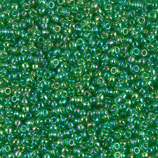 11/0 Transparent Light Green AB Miyuki Seed Bead 11-179L 10g