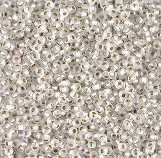 11/0 Matte SilverLined Crystal Miyuki Seed Bead 11-1F 10g