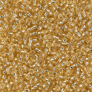 11/0 Silver Lined Light Gold Miyuki Seed Bead 11-2 10g