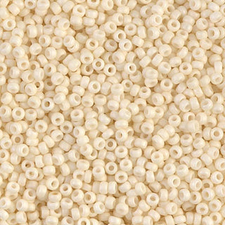 11/0 Matte Opaque Cream Miyuki Seed Bead 11-2021 10g