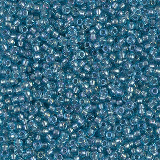 11/0 Light Gray Lined Aqua AB Miyuki Seed Bead 11-2261 10g