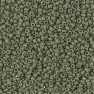 11/0 Matte Opaque Olive Miyuki Seed Bead 11-2318 10g