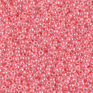 11/0 Semi-Frosted Coral Ceylon Miyuki Seed Bead 11-2346 10g