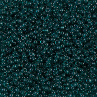 11/0 Transparent Dark Teal Miyuki Seed Bead 11-2406 10g