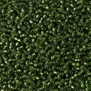 11/0 Silver Lined Olive Miyuki Seed Bead 11-26 10g