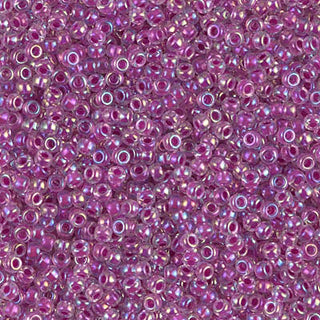 11/0 Raspberry Lined Crystal AB Miyuki Seed Bead 11-264 10g