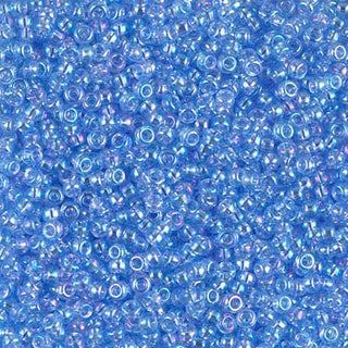 11/0 Pale Sapphire AB Miyuki Seed Bead 11-299 10g