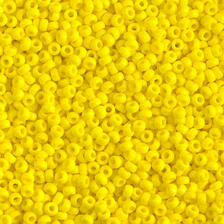 11/0 Opaque Yellow Miyuki Seed Bead 11-404 10g