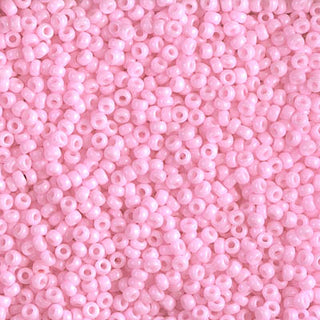 11/0 Dyed Opaque Cotton Candy Pink Miyuki Seed Bead 11-415 10g