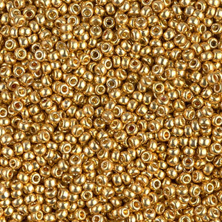 11/0 Duracoat Galvanized Champagne Miyuki Seed Bead 11-4202 10g