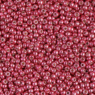 11/0 Duracoat Galvanized Light Cranberry Miyuki Seed Bead 11-4211