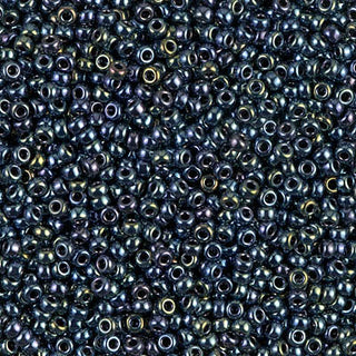 11/0 Gunmetal Iris Miyuki Seed Bead 11-456 10g
