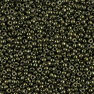 11/0 Metallic Olive Miyuki Seed Bead 11-459 10g