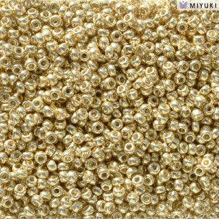 11/0 Duracoat Galvanized Pale Gold Miyuki Seed Bead 11-5101 10g