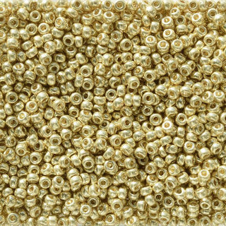 11/0 Duracoat Galvanized Yellow Miyuki Seed Bead 11-5102 10g