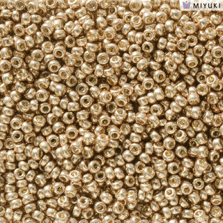 11/0 Duracoat Galvanized Light Champagne Miyuki Seed Bead 11-5104 10g